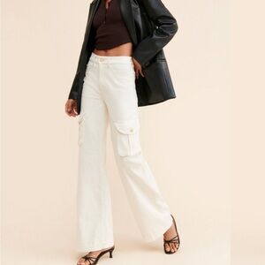DL1961 Hepburn Wide Leg Cargo Jeans